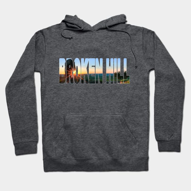 BROKEN HILL - NSW Australia Living Desert Sunset Hoodie by TouristMerch